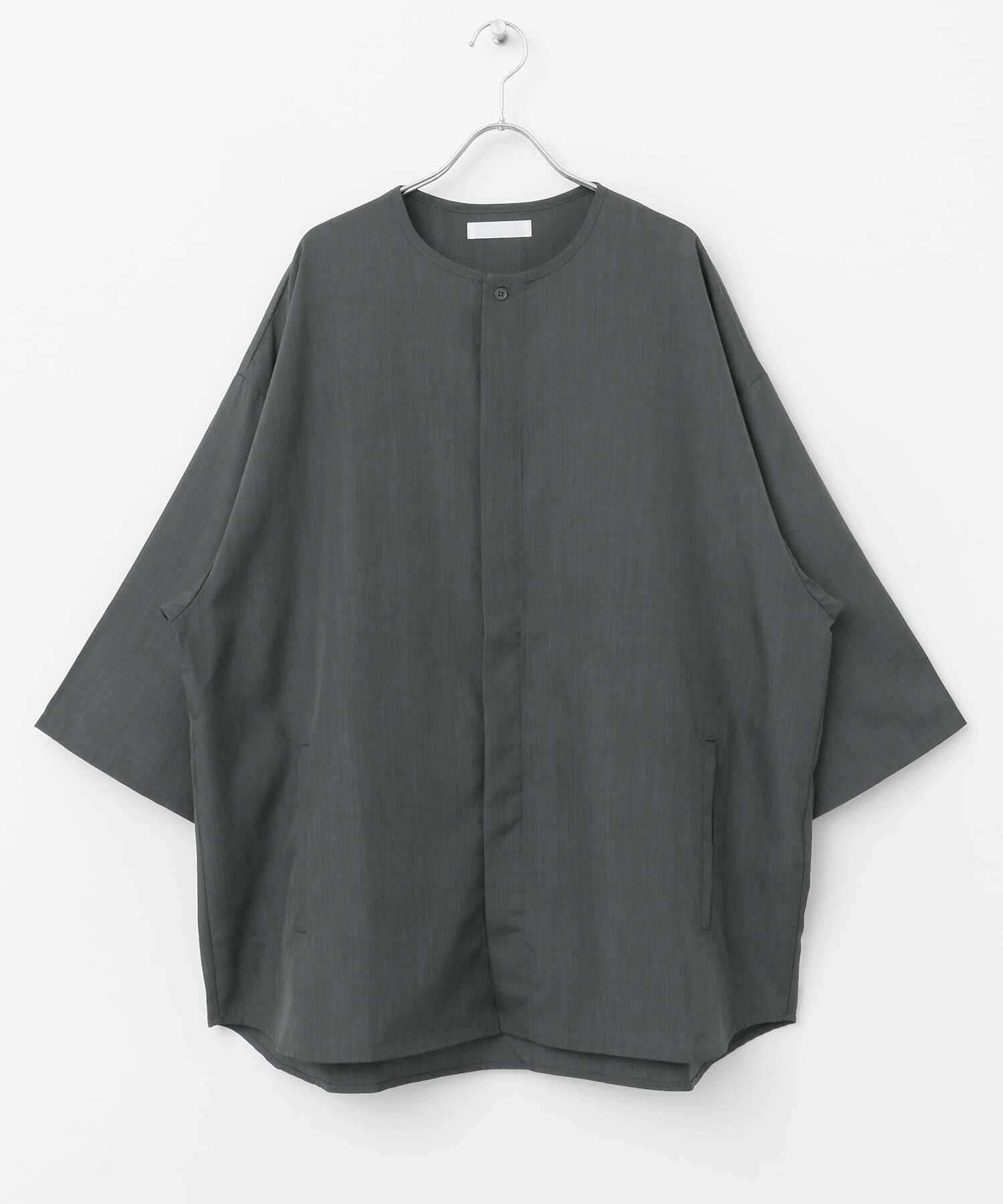 SENSE OF PLACE by URBAN RESEARCH「ノーカラールーズシャツ(5分袖)」|シャツ・ブラウス|