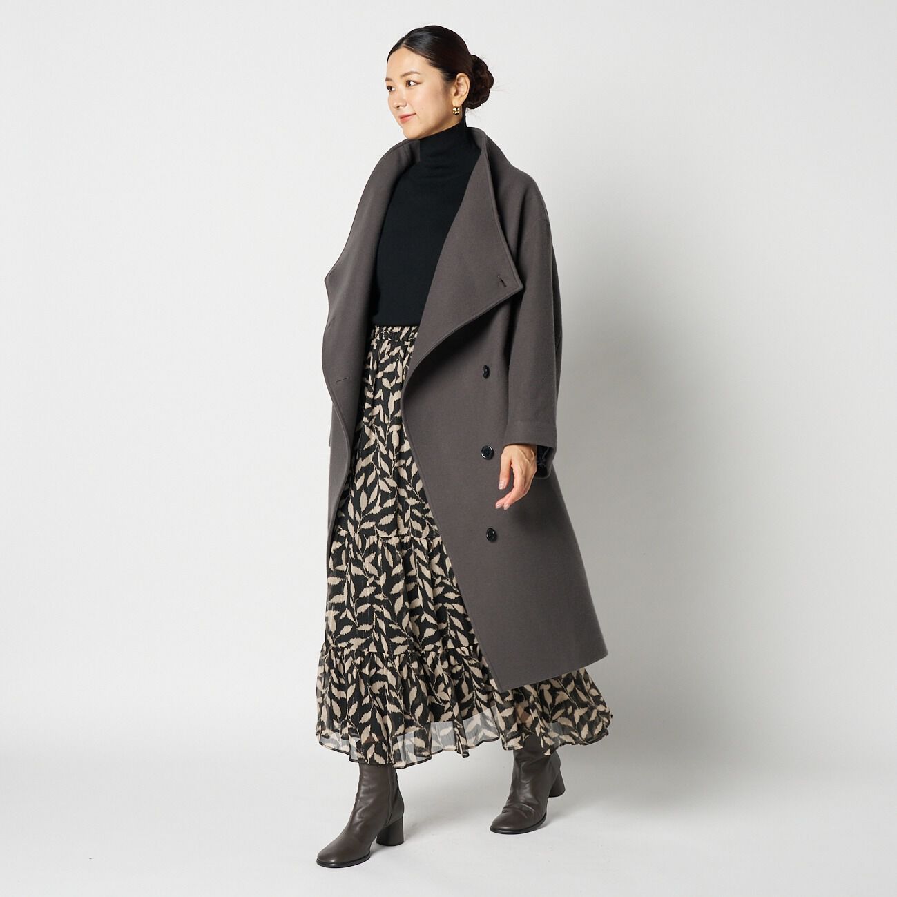 HELIOPOLE「HELIOPOLE WOOL STAND COLLAR COAT」|トレンチコート|
