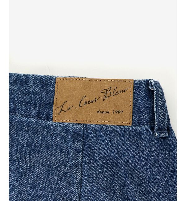 le.coeur blanc「タックワイドデニムパンツ」|デニム|