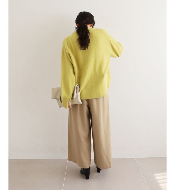  「ウールライクフロントタックワイドクロップドパンツ」|その他|