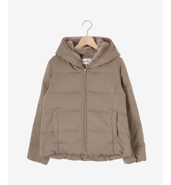  「ファーフードショートダウン」|ダウン|