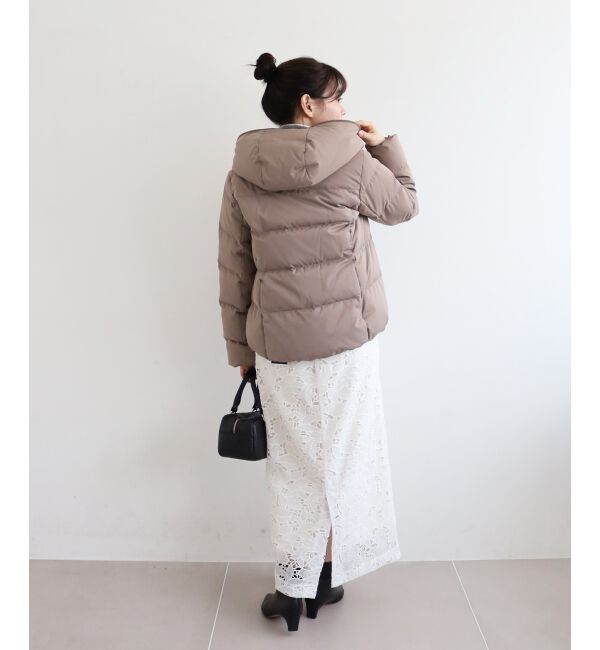  「ファーフードショートダウン」|ダウン|