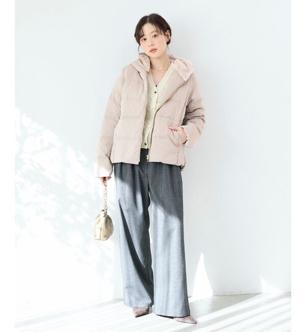  「ファーフードショートダウン」|ダウン|