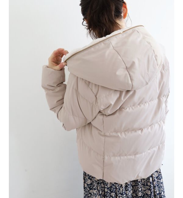  「ファーフードショートダウン」|ダウン|