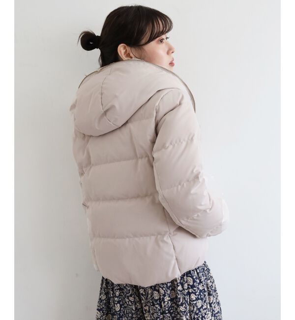  「ファーフードショートダウン」|ダウン|