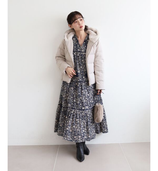  「ファーフードショートダウン」|ダウン|