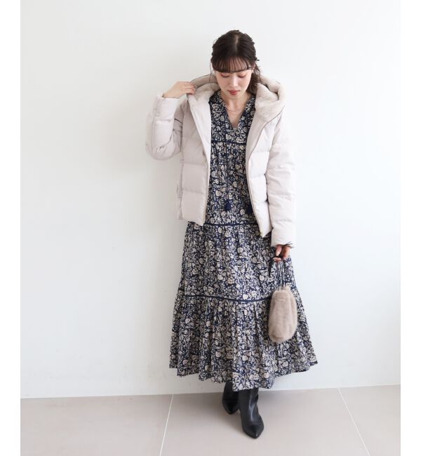  「ファーフードショートダウン」|ダウン|