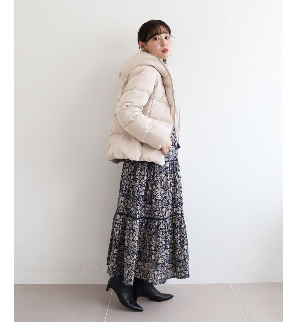  「ファーフードショートダウン」|ダウン|