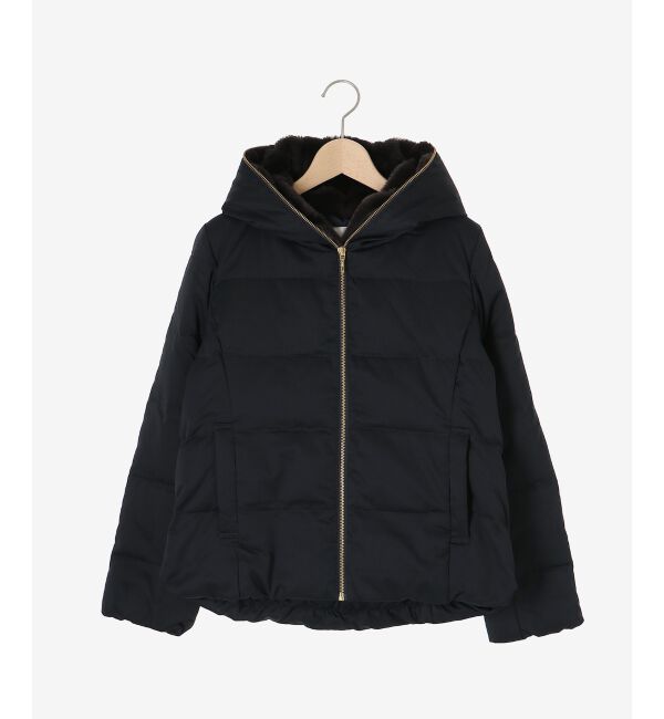  「ファーフードショートダウン」|ダウン|