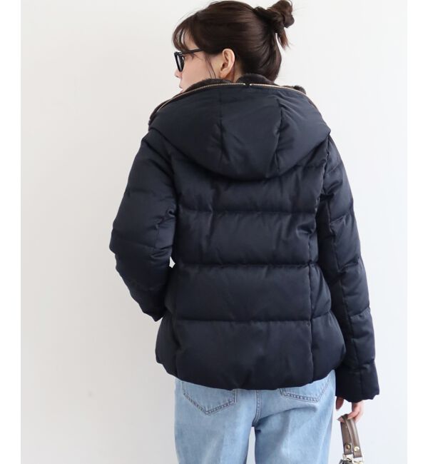  「ファーフードショートダウン」|ダウン|