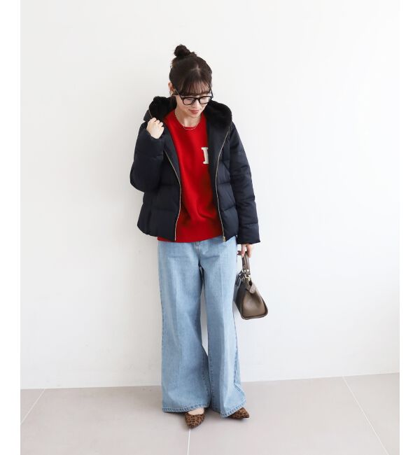  「ファーフードショートダウン」|ダウン|