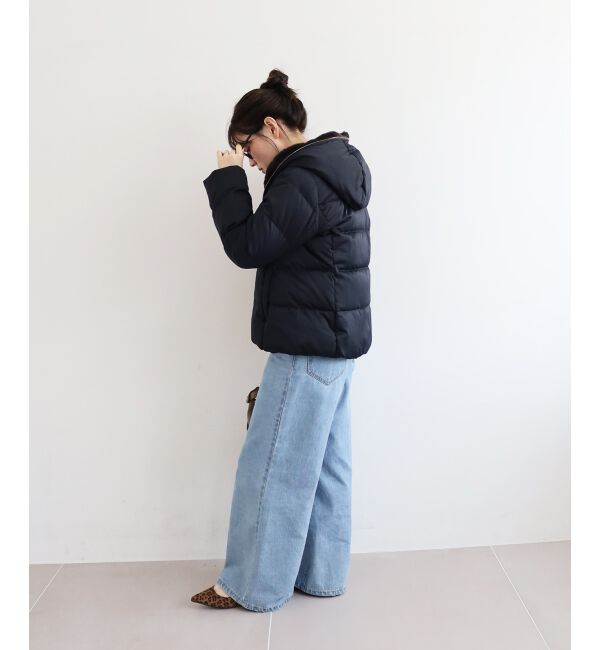  「ファーフードショートダウン」|ダウン|