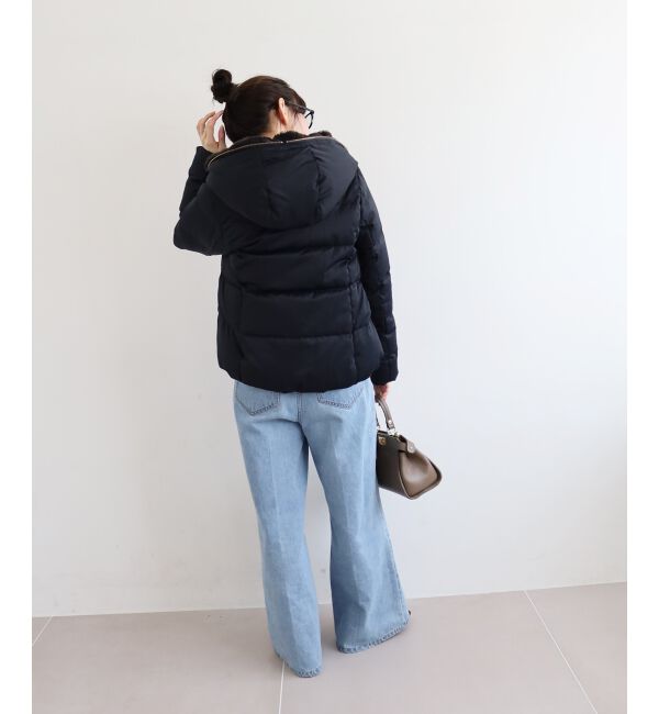  「ファーフードショートダウン」|ダウン|