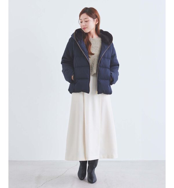  「ファーフードショートダウン」|ダウン|