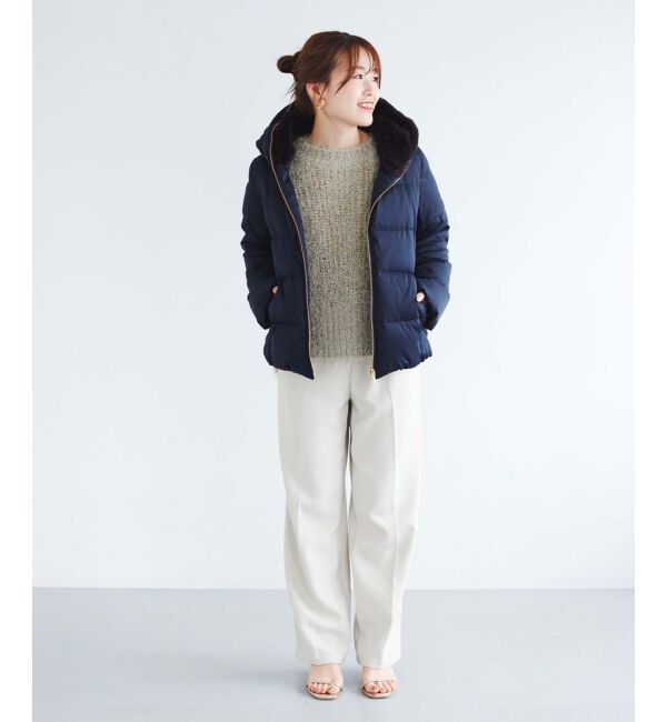  「ファーフードショートダウン」|ダウン|