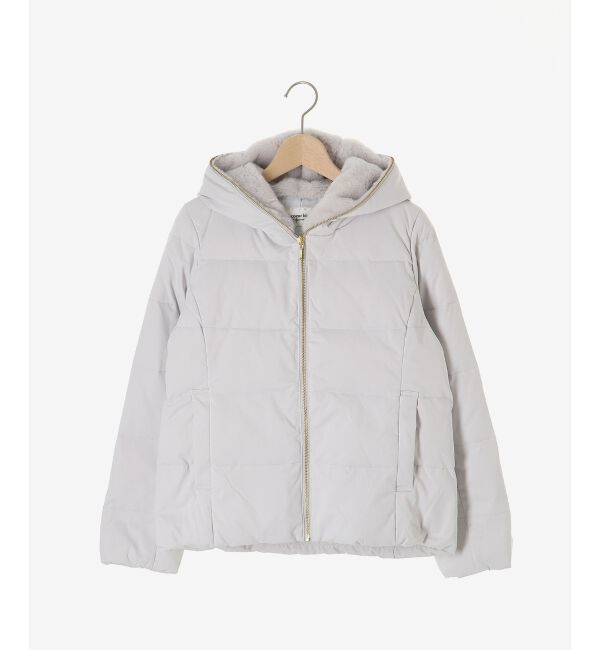  「ファーフードショートダウン」|ダウン|