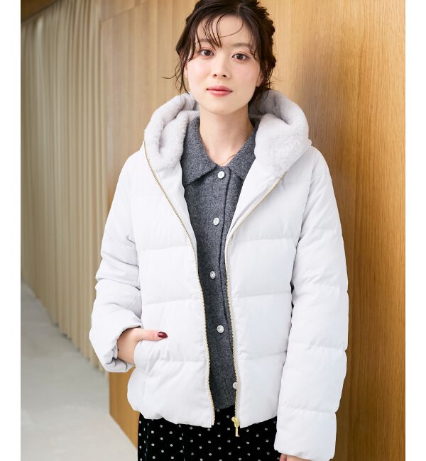  「ファーフードショートダウン」|ダウン|