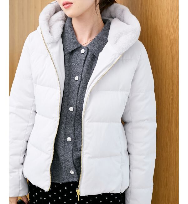  「ファーフードショートダウン」|ダウン|