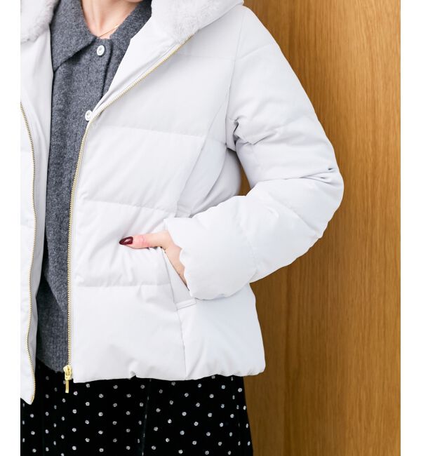  「ファーフードショートダウン」|ダウン|