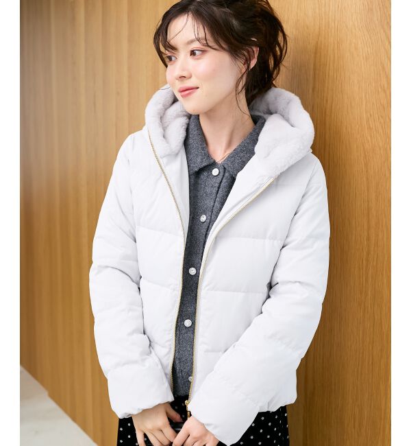  「ファーフードショートダウン」|ダウン|