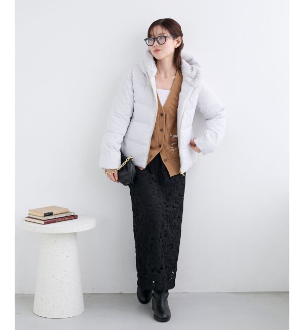  「ファーフードショートダウン」|ダウン|