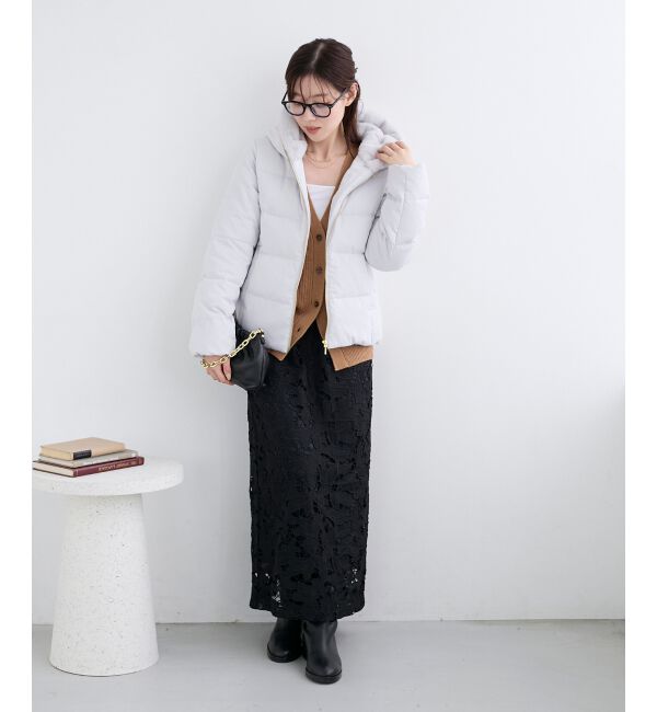  「ファーフードショートダウン」|ダウン|