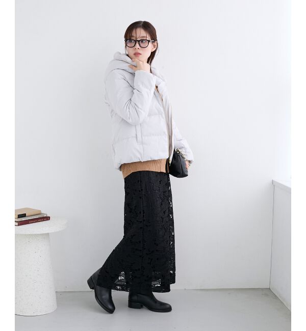  「ファーフードショートダウン」|ダウン|