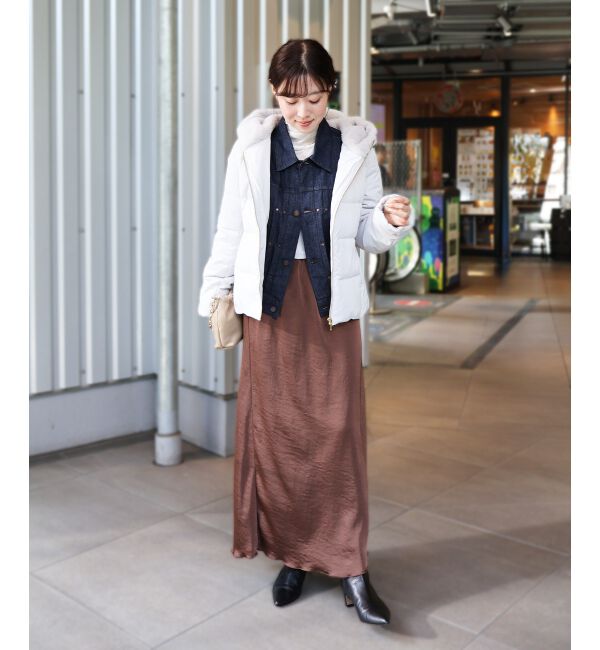  「ファーフードショートダウン」|ダウン|