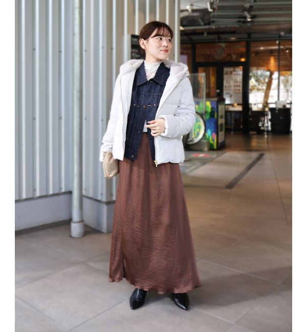  「ファーフードショートダウン」|ダウン|