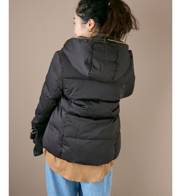  「ファーフードショートダウン」|ダウン|