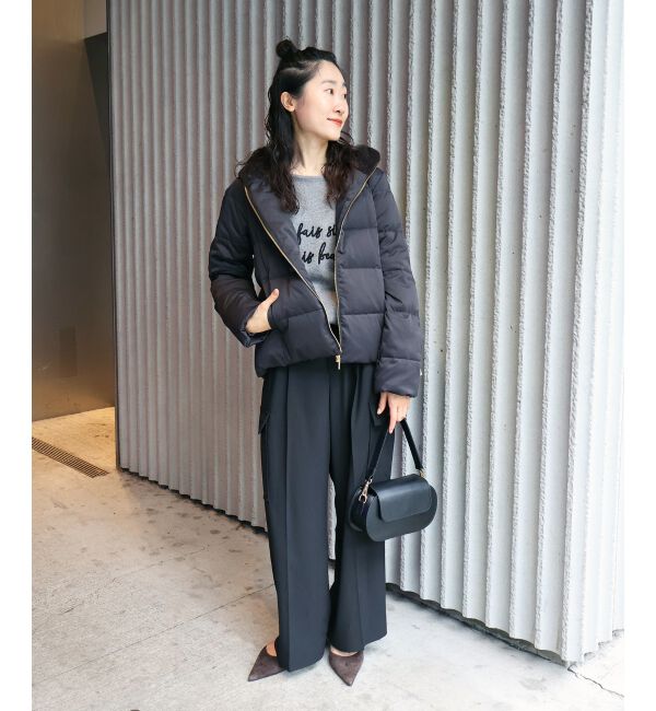  「ファーフードショートダウン」|ダウン|