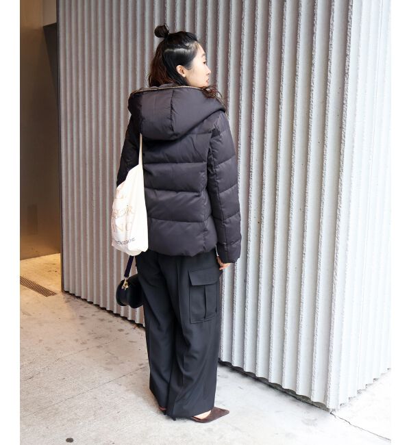  「ファーフードショートダウン」|ダウン|