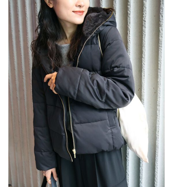  「ファーフードショートダウン」|ダウン|