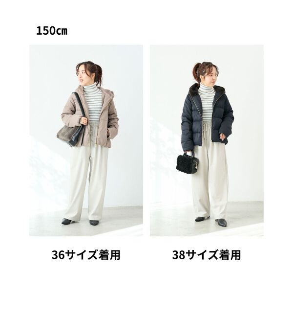  「ファーフードショートダウン」|ダウン|