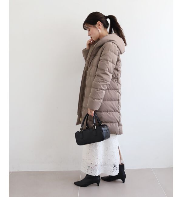  「ファーフードロングダウン」|ダウン|