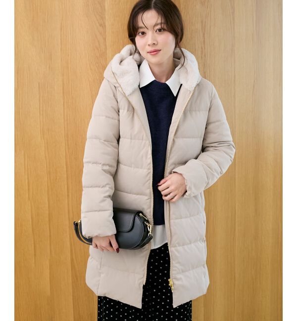  「ファーフードロングダウン」|ダウン|