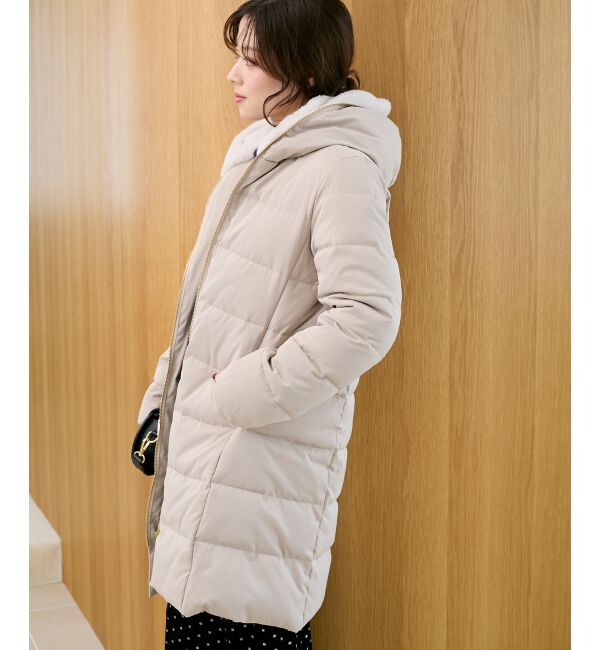  「ファーフードロングダウン」|ダウン|