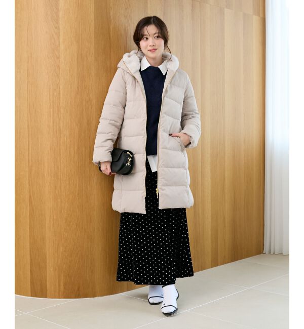  「ファーフードロングダウン」|ダウン|