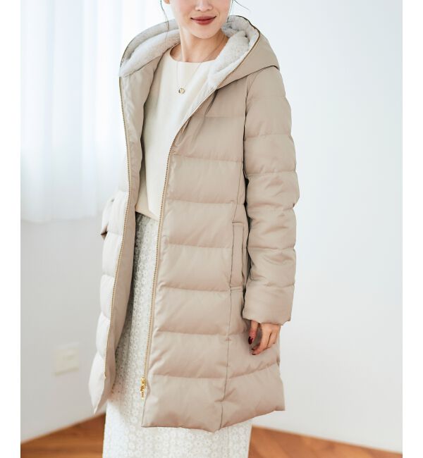  「ファーフードロングダウン」|ダウン|