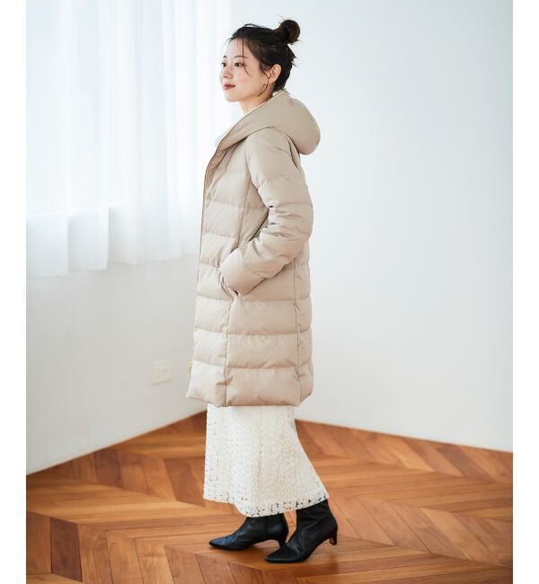  「ファーフードロングダウン」|ダウン|