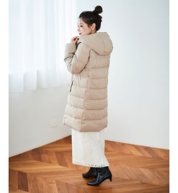  「ファーフードロングダウン」|ダウン|