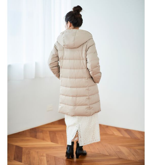  「ファーフードロングダウン」|ダウン|