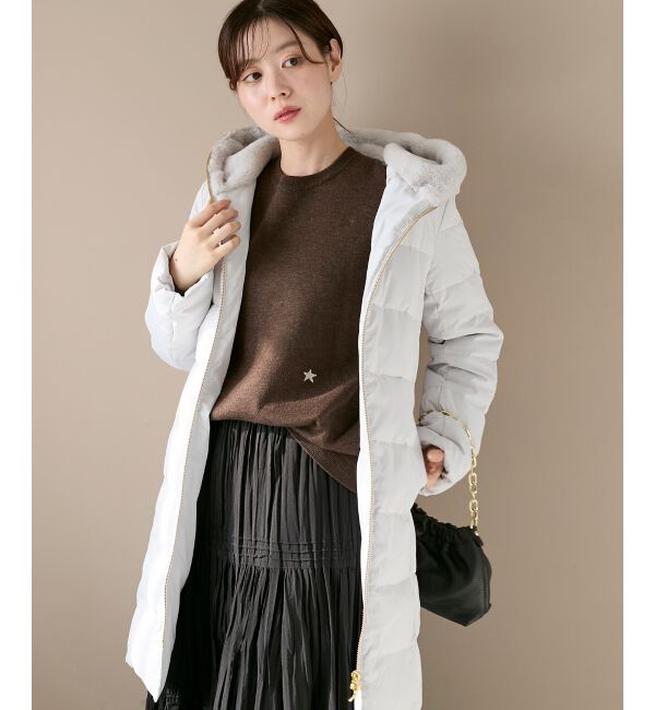  「ファーフードロングダウン」|ダウン|