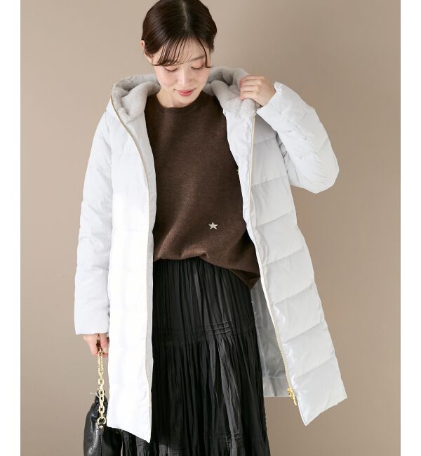  「ファーフードロングダウン」|ダウン|