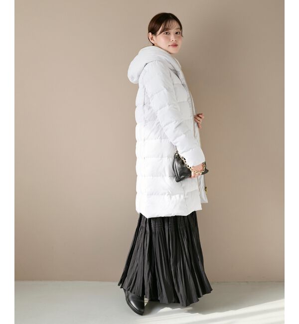  「ファーフードロングダウン」|ダウン|