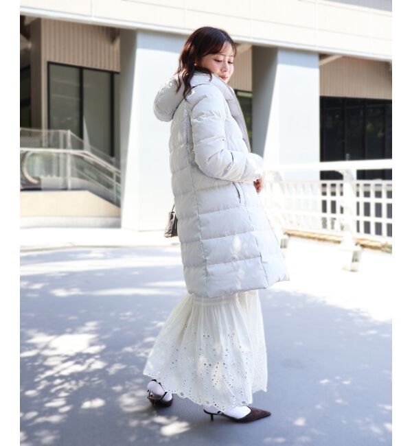  「ファーフードロングダウン」|ダウン|