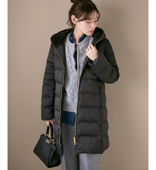  「ファーフードロングダウン」|ダウン|