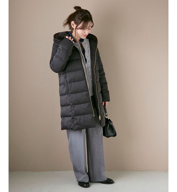  「ファーフードロングダウン」|ダウン|