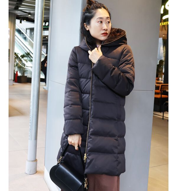  「ファーフードロングダウン」|ダウン|