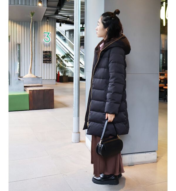  「ファーフードロングダウン」|ダウン|